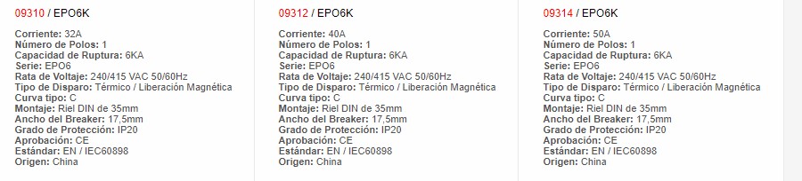 Mini Automático Para Montar - 9306 - Productos Eléctricos - Electricidad en Guatemala - Larssystem
