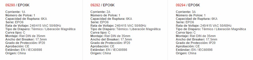 Mini Automático Para Montar - 9308 - EBCHQ - Productos Eléctricos - Electricidad en Guatemala - Larssystem
