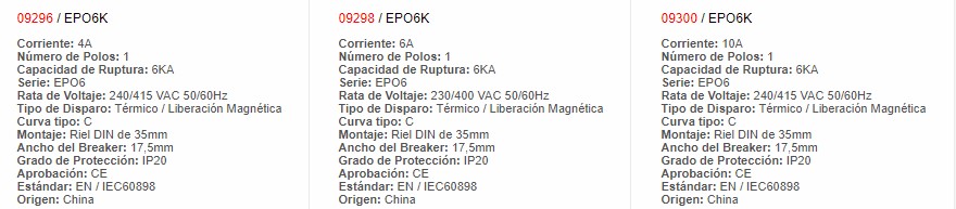 Mini Automático Para Montar - 9310 - Productos Eléctricos - Electricidad en Guatemala - Larssystem