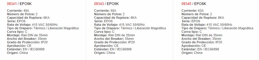 Mini Automático Para Montar- 2P 40A - 9343 - Productos Eléctricos - Electricidad en Guatemala - Larssystem