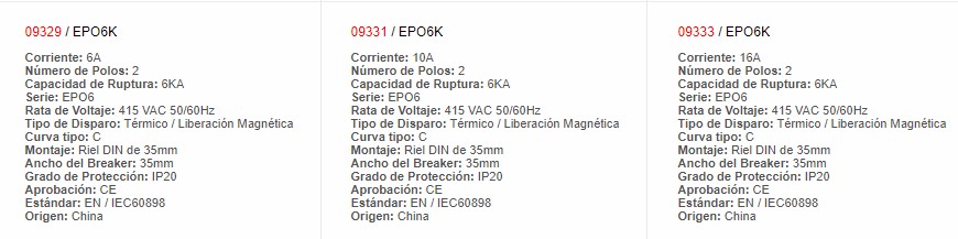 Mini Automático Para Montar - 9327 - Productos Eléctricos - Electricidad en Guatemala - Larssystem