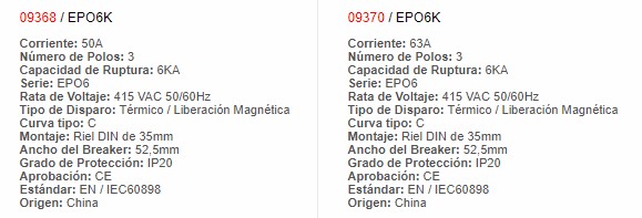 Mini Automático Para Montar - 3P 16A - 9358 - EBCHQ - Productos Eléctricos - Electricidad en Guatemala - LarssyetemMini Automático Para Montar - 3P 16A - 9358 - EBCHQ - Productos Eléctricos - Electricidad en Guatemala - Larssyetem
