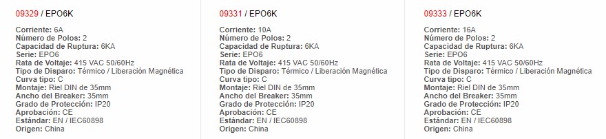 Mini Automático Para Montar - 9331 - Productos Eléctricos  - Electricidad en Guatemala - Larssystem