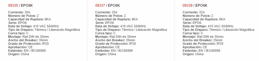 Mini Automático Para Montar - 9331 - Productos Eléctricos  - Electricidad en Guatemala - Larssystem