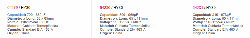 Condensador - 64266 - EBCHQ - Productos Eléctricos - Electricidad en Guatemala - Larssystem