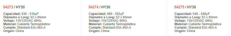 Condensador - 64278 - EBCHQ - Productos Eléctricos - Electricidad en Guatemala - Larssystem