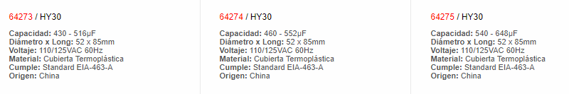 Condensador - 64281 - EBCHQ - Productos Eléctricos - Electricidad en Guatemala - Larssystem