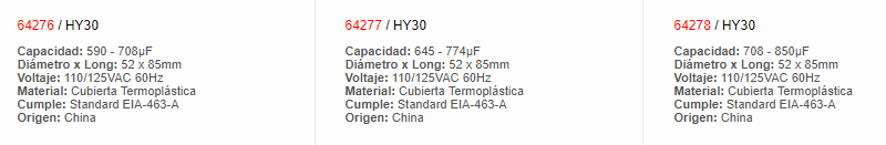 Condensador - 64281 - EBCHQ - Productos Eléctricos - Electricidad en Guatemala - Larssystem