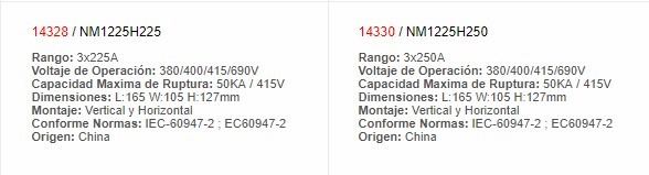 Flipon Caja Moldeada 50 KA 415V - CHINT - 14317 - Productos Eléctricos - Electricidad en Guatemala - Larssystem