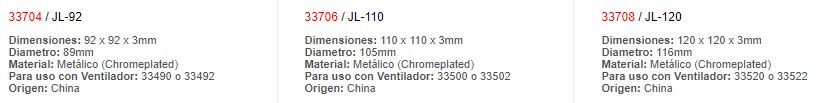 Filtro Metálico Para Ventilador 170X150X3MM - 33710 - EBCHQ - Productos Eléctricos - Electricidad en Guatemala - Larssystem