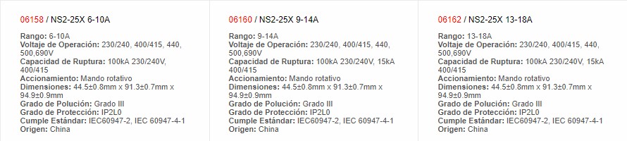 Guardamotor 20 - 25AMP - 6218 - Productos Eléctricos - Electricidad en Guatemala - Larssystem