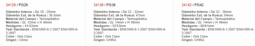 Prensaestopa - PG13.5 - 34113 - EBCHQ - Productos Eléctricos - Electricidad en Guatemala - Larssystem