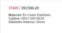 Terminal de Entallar NO 40 - 37120 - EBCHQ - Productos Eléctricos - Electricidad en Guatemala - Larssystem