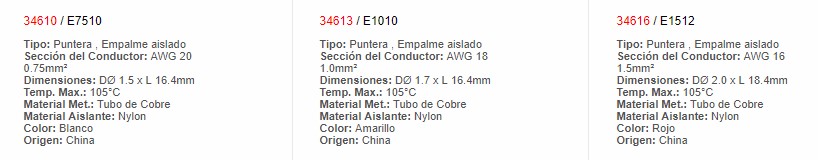Terminal Tipo Pin Gris Calibre 12 - 34620 - EBCHQ - Productos Eléctricos - Electricidad en Guatemala - Larssystem