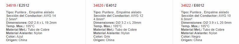 Terminal Tipo Pin Negro Calibre 10 - 34622 - EBCHQ - Productos Eléctricos - Electricidad en Guatemala - Larssystem