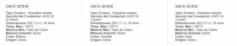 Terminal Tipo Pin Rojo Calibre 16 - 34616 - EBCHQ - Productos Eléctricos - Electricidad en Guatemala - Larssystem