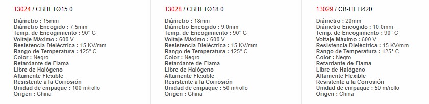 Termoencogible - NEGRO 2.5mm, a 1.25MM 125ºC - 13004 - EBCHQ - Productos Eléctricos - Electricidad en Guatemala - Larssystem