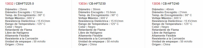 Termoencogible Negro - 4.0MM a 2.0mm 125ºC - 13008 - EBCHQ - Productos Eléctriocs - Electricidad en Guatemala - Larssystem