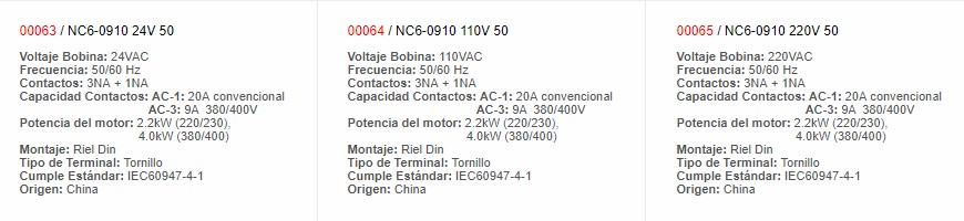 Contactor Auxiliar 110 Vac 5060Hz 9A - 00072 - Chint - Productos Eléctricos - Electricidad en Guatemala - Larssystem