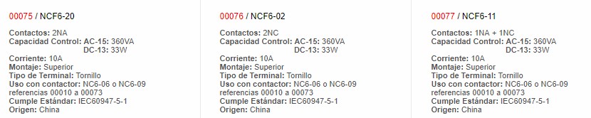 Bloque Auxiliar 82 - chint - Productos Eléctricos - Larssystem - Guatemala - Contactores