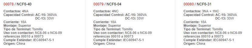 Bloque Auxiliar 82 - chint - Productos Eléctricos - Larssystem - Guatemala - Contactores