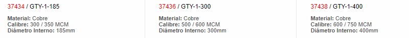 Conector Tubular de Cobre 40 AWG 120 mm - EBCHQ - 37430 - Productos Eléctricos - Electricidad en Guatemala - Larssystem