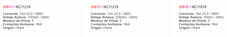 Contactor 907 - chint - Productos eléctricos - Larssystem - Guatemala - Contactores