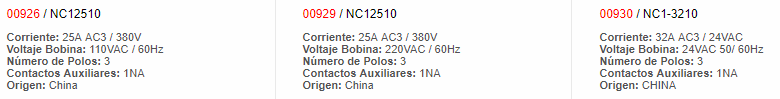 Contactor 25 AMP AC3 110 VAC 3p 60Hz - 926 - chint - Productos Eléctricos - Electricidad en Guatemala - Larssystem