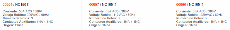 Contactor 40 AMP AC3 110VAC 3p 60Hz. UL - 941 - chint - Productos Eléctricos - Electricidad en Guatemala - Larssystem