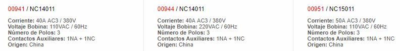 Contactor 50AMP AC3 110VAC 3p + NO, 60Hz. UL - 951 - chint - Productos Eléctricos - Electricidad en Guatemala - Larssystem
