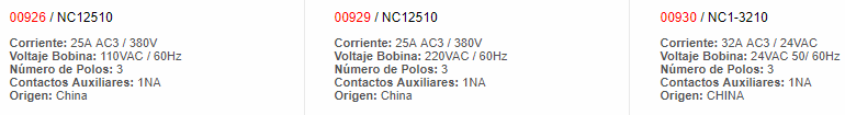 Contactor 18 AMP. AC3 24VAC, 3p 60Hz. UL - 916 - chint - Productos Eléctricos - Electricidad en Guatemala - Larssystem