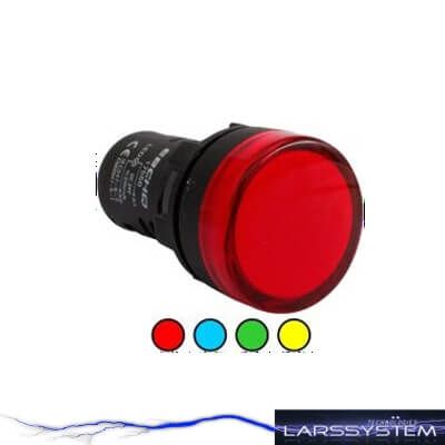Lampara LED 4 Colores 24VDC 22mm - 17553
