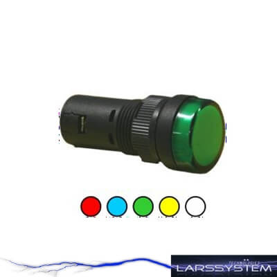 Lampara Piloto LED 16mm 220VAC - 17515