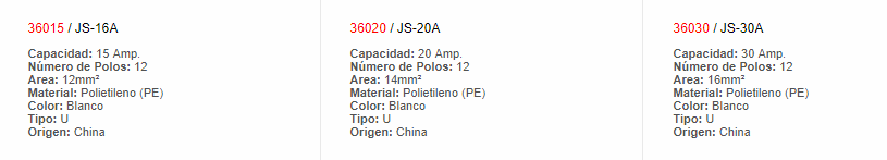 Regleta plastica 36010 - EBCHQ - Productos Eléctricos - Larssystem - Guatemala - Borneras