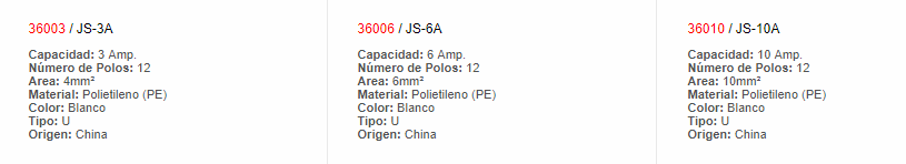 Regleta plastica 36020 - EBCHQ - Productos Eléctricos - Guatemala - Larssystem - Borneras
